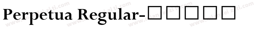 Perpetua Regular字体转换